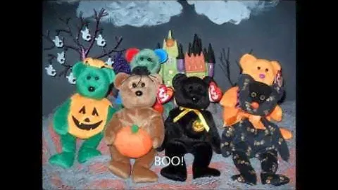 Ty Beanie Baby Bears HALLOWEEN