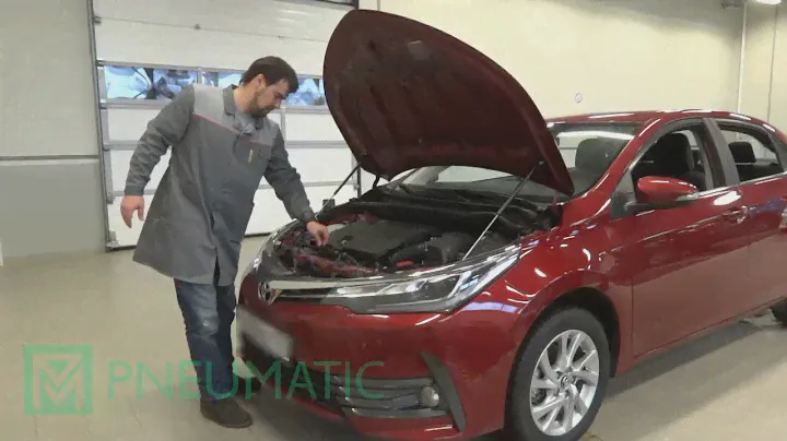 Амортизаторы (упоры) капота для Toyota Corolla XI (арт. KU-TY-CL11-00) от upory.ru