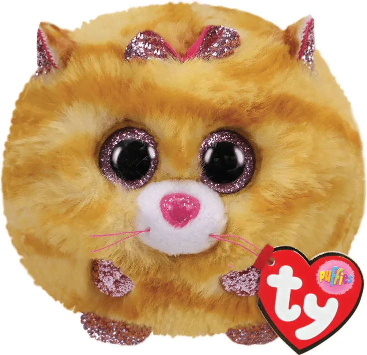 Игрушка мягконабивная TY PUFFIES Желтый котенок Tabitha 10 см-0
