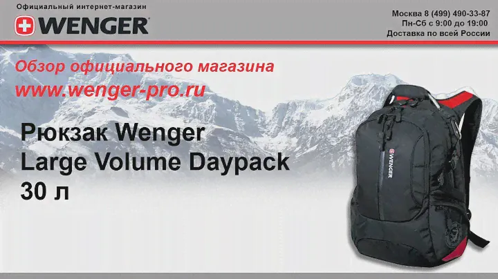 Рюкзак Wenger LARGE VOLUME DAYPACK (30 л.) 15912215