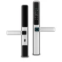 Умный дверной замок Ps-Link F5-TY с датчиком отпечатка пальца с защитой IP65 Серебристый