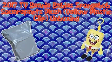 2017 TY Beanie Babies Spongebob Squarepants Plush (Yellow Plastic Clip) Unboxing Video