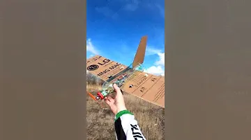 How to make Flying Plane out of cardboard and plastic bottle