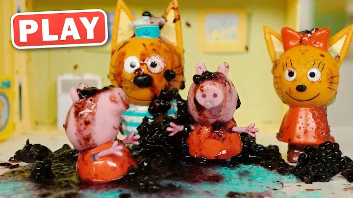 КукуРlay - Свинка Пеппа пачкается и хулиганит - Три Кота и Игрушки - Поиграйка