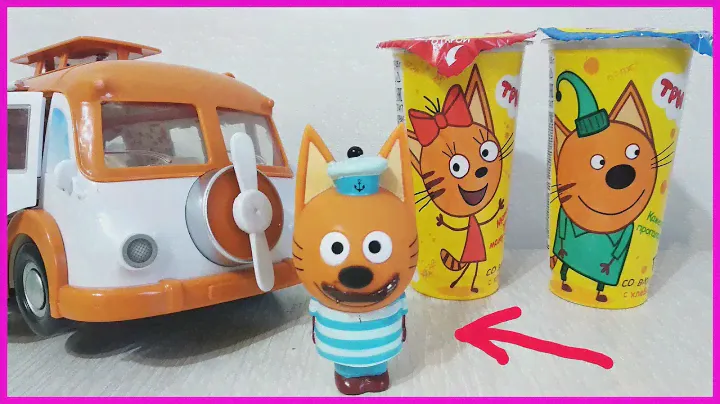 УСАТЫЕ КОТЯТА! Три Кота на ПИКНИКЕ Мультик с игрушками для малышей