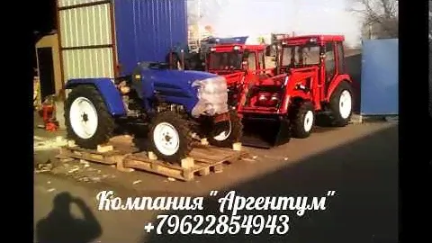 Установка отвала на трактор Weituo TY-304G. Подготовка к отправке.