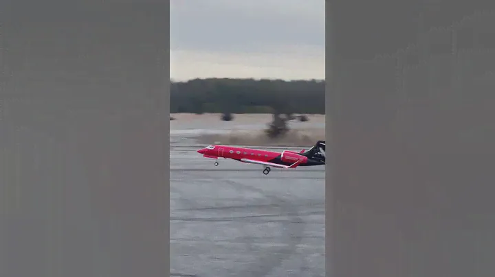 First time landing custom RC Private Jet 🛬
